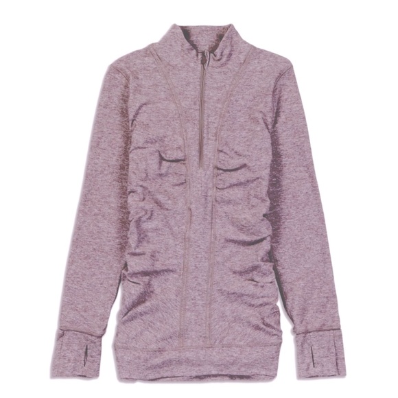 Lululemon Cypress Kiss Partial Zip Fall Ruched Jacket Top Purple Women’s 4 S - Picture 1 of 5